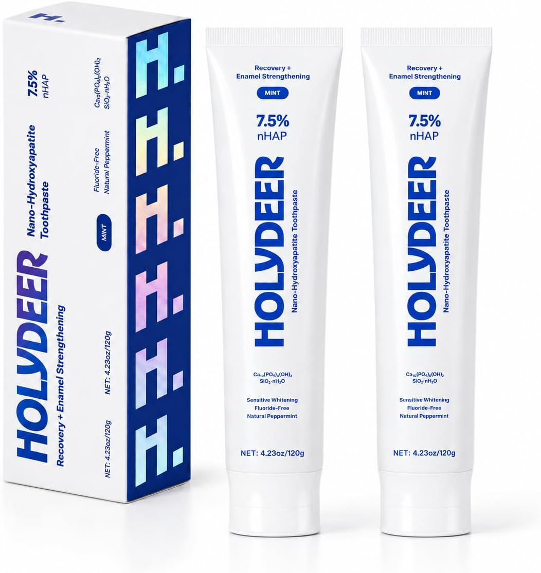 Holydeer blue 7.5% nHAP toothpaste 2 pack