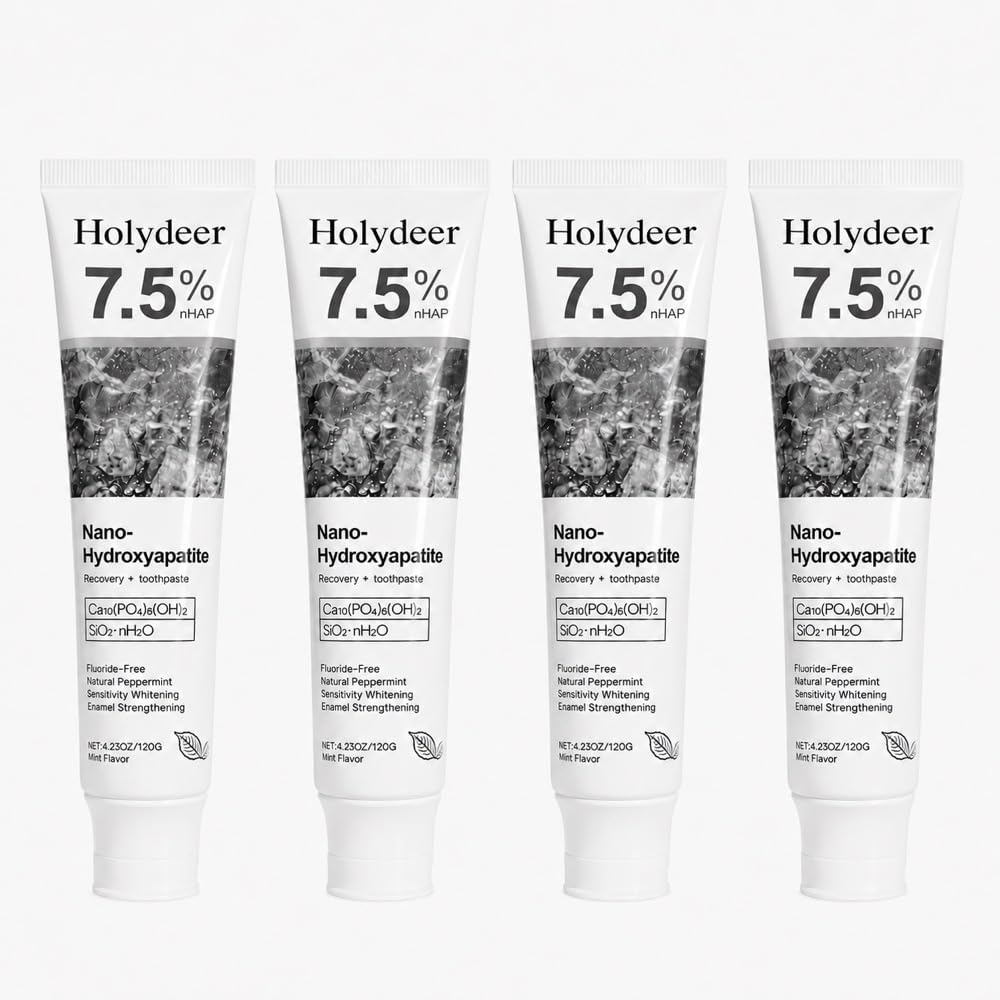 Holydeer gray-white nano hydroxyapatite toothpaste 4 pack